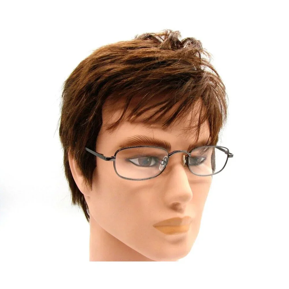 RediReaders +1.00 Reading Eyeglasses LO0507 Full Metal Rim M060A1 Black w/ Case